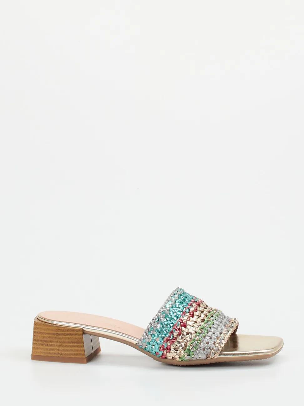 Andrea Puccini – Mules aus Metallicleder multicolor