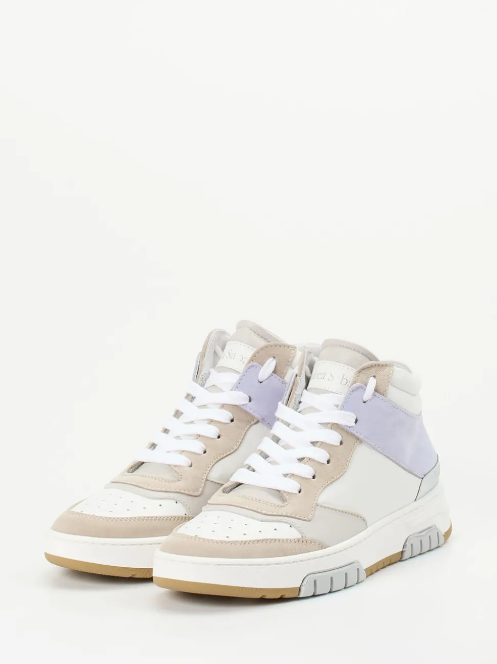 Andrea Sabatini – High-Top Sneaker aus Kalbleder Offwhite