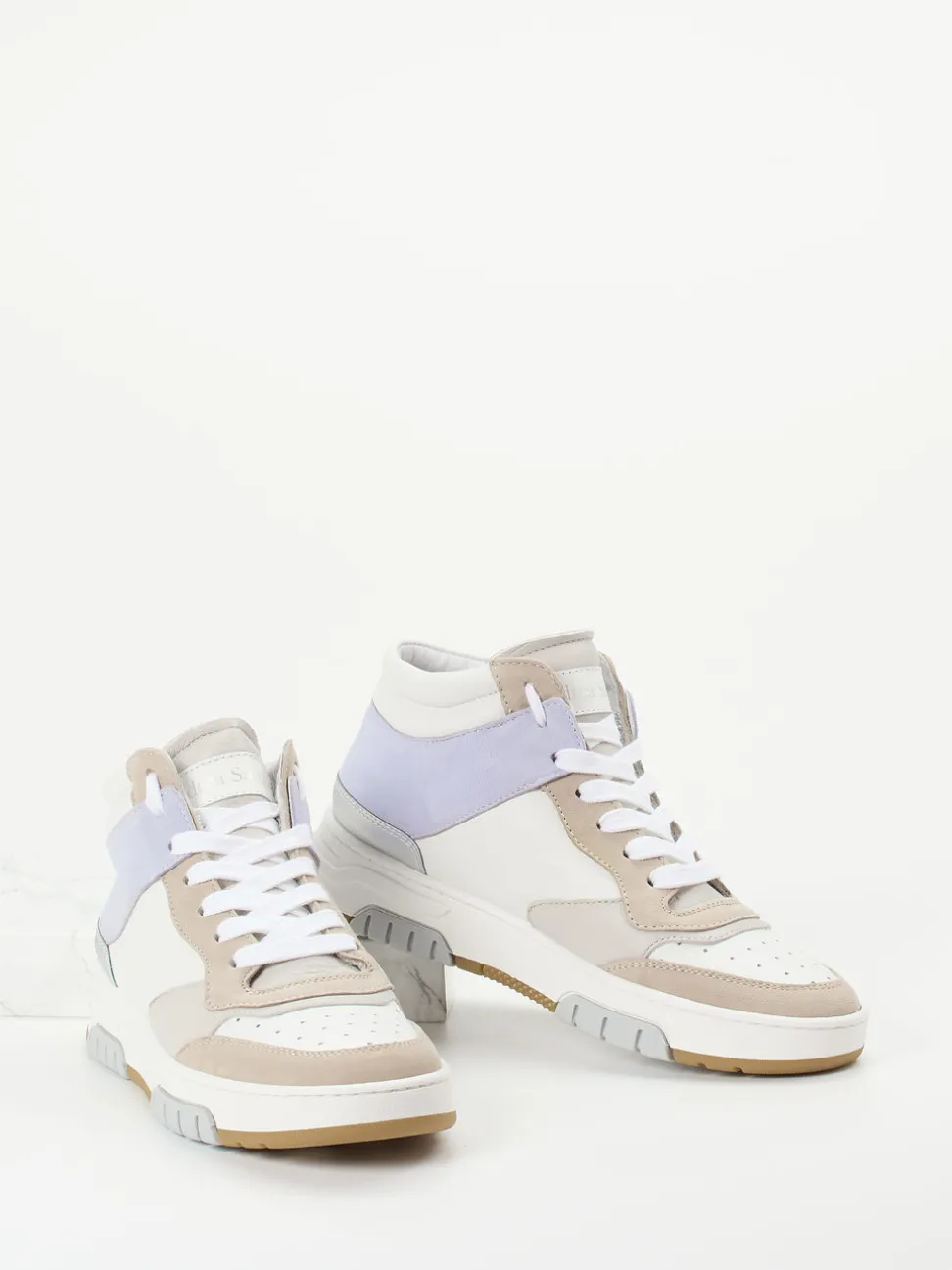 Andrea Sabatini – High-Top Sneaker aus Kalbleder Offwhite