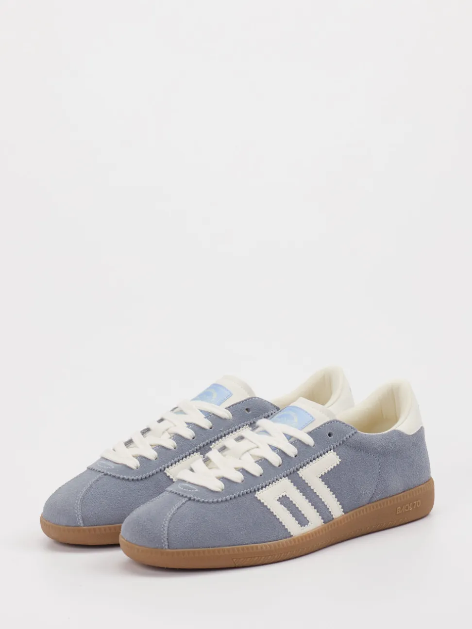 Back 70 – Retro-Sneaker aus Kalbleder in Taubenblau