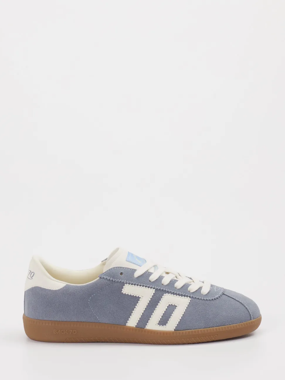 Back 70 – Retro-Sneaker aus Kalbleder in Taubenblau