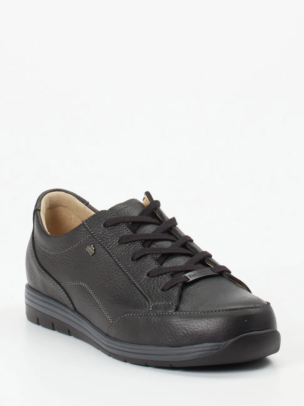 Finn Comfort – Komfort-Sneaker aus Kalbleder schwarz