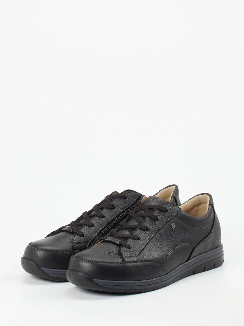 Finn Comfort – Komfort-Sneaker aus Kalbleder schwarz