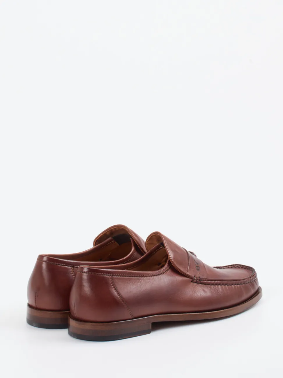 Galizio Torresi – Loafer aus Kalbleder Kastanienbraun