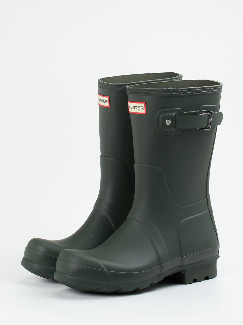 Hunter – Gummistiefel aus Synthetik in Dunkeloliv