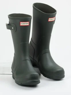 Hunter – Gummistiefel aus Synthetik in Dunkeloliv