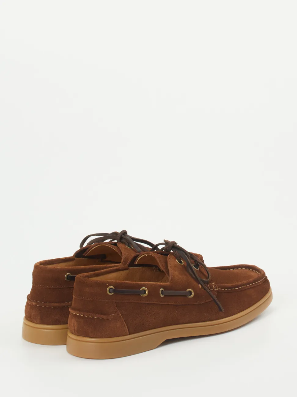 Konstantin Starke – Bootsschuh aus Veloursleder rostbraun
