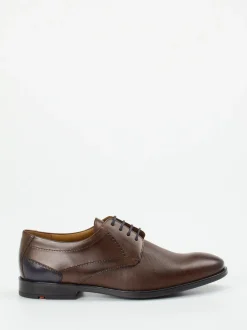 Lloyd – Derby-Schnürschuh aus geprägtem Leder braun
