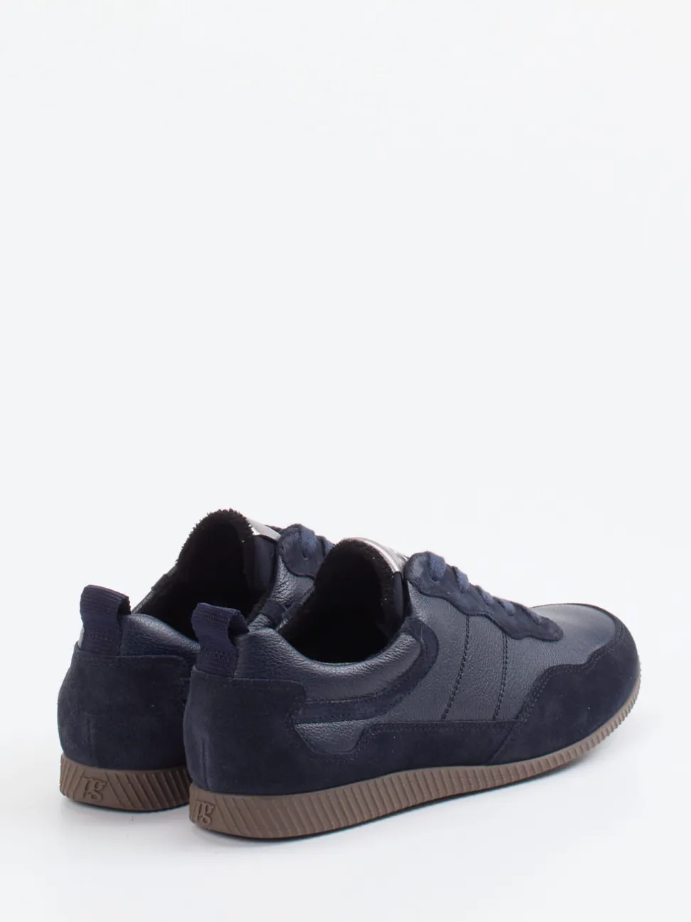 Paul Green – Sneaker aus Velour- und Glattleder dunkelblau