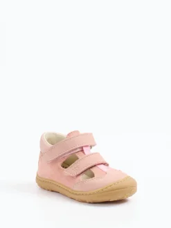 Ricosta – Lauflernsandale aus Nubukleder Rosa