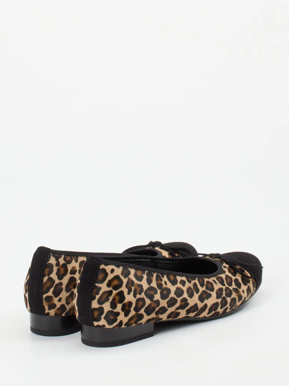 Semler – Ballerinas aus Fellimitat mit Veloursleder