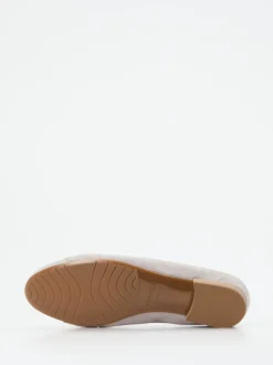 Semler – Ballerinas aus Nubukleder in Beige